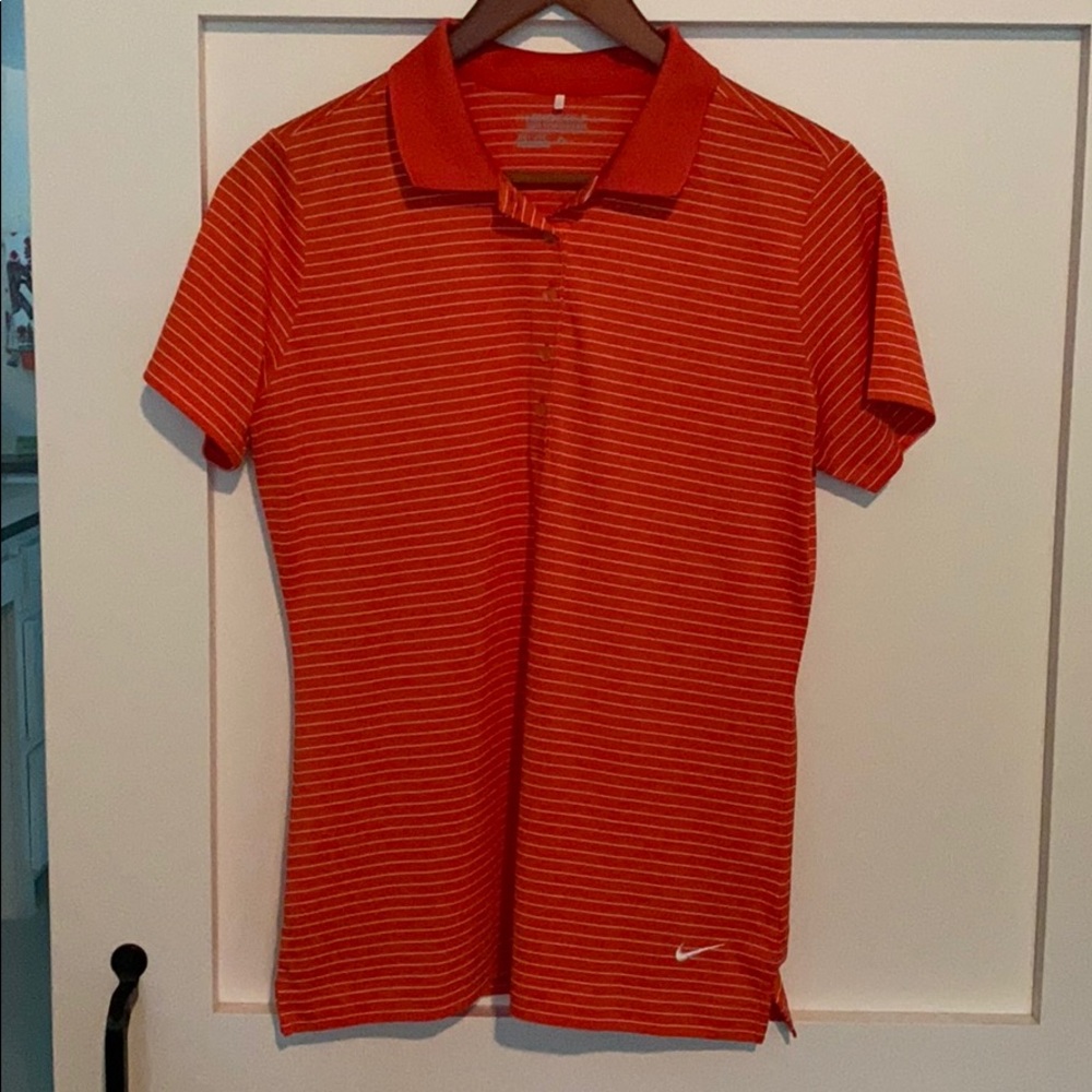 Nike Striped golf shirt